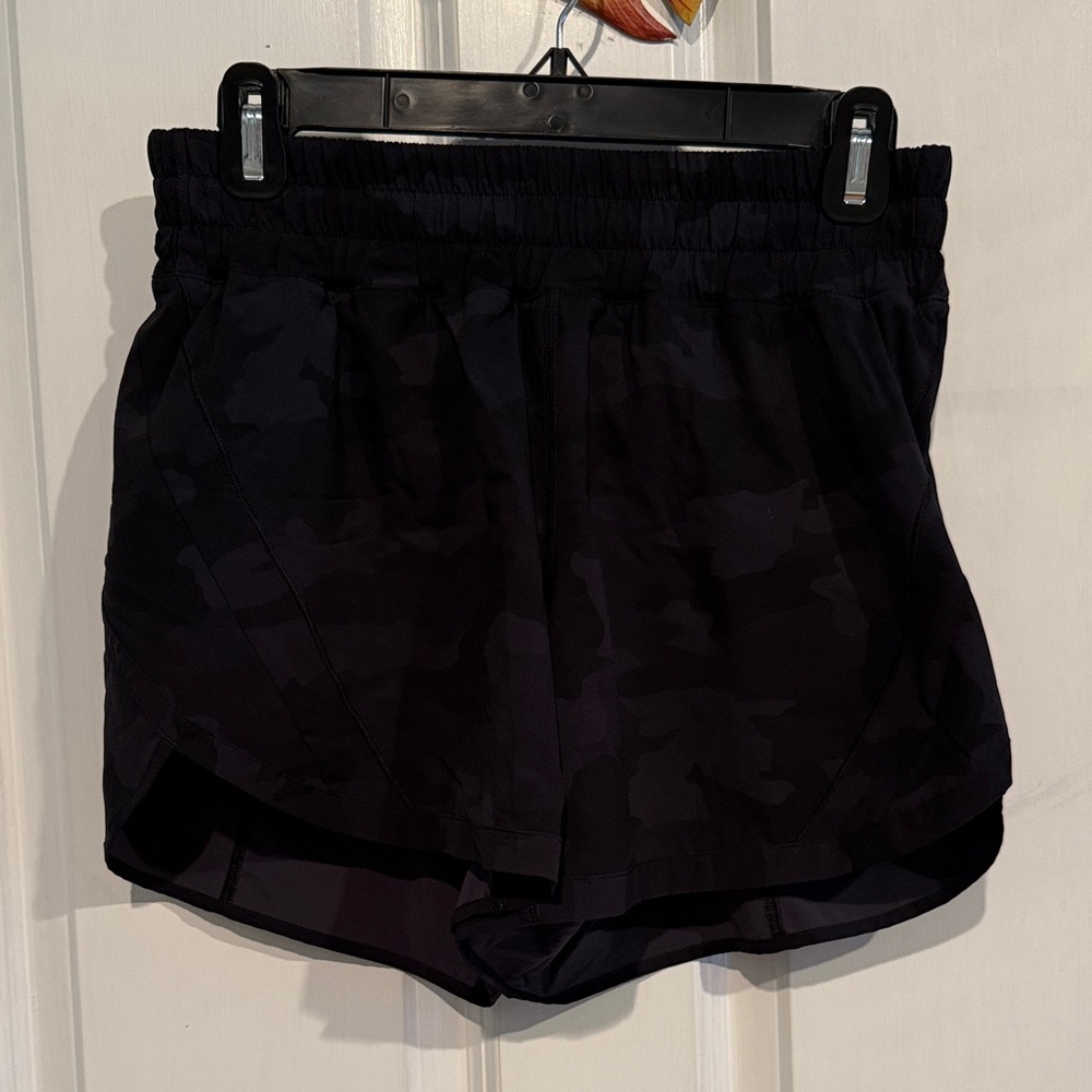 Lululemon Women's Black Camouflage Shorts